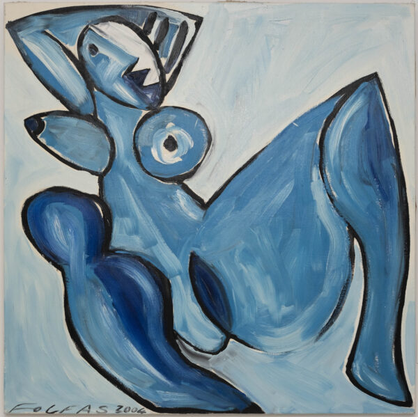 Andrzej Folfas, Naakt blauw - 2004